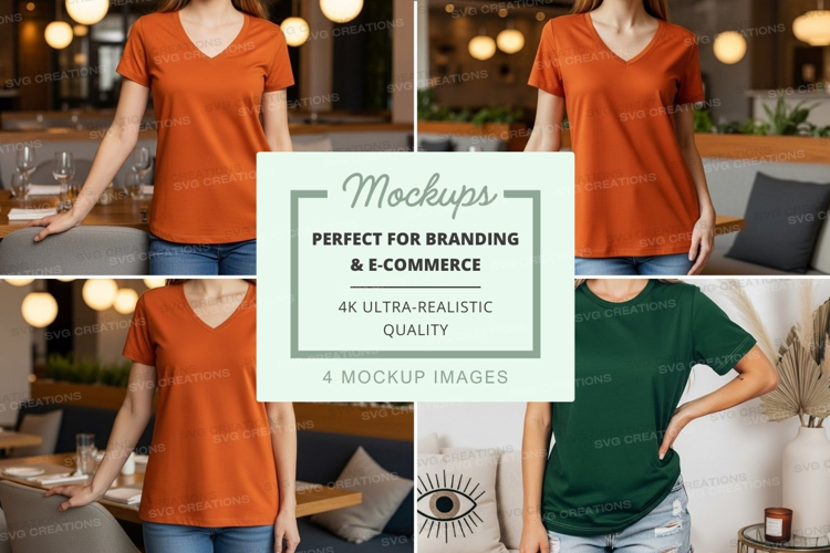 Casual t-shirts mockup