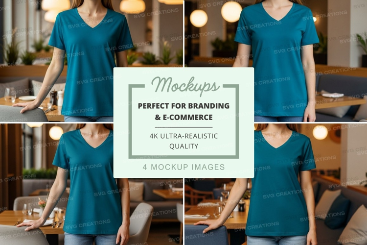 Restaurant staff mockup