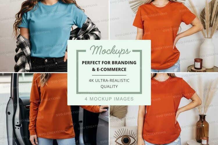 Casual t-shirt mockup example image 1