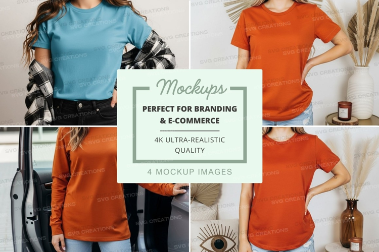 Casual t-shirt mockup