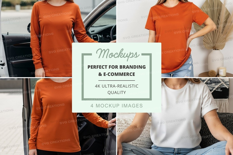 Casual t-shirt mockup