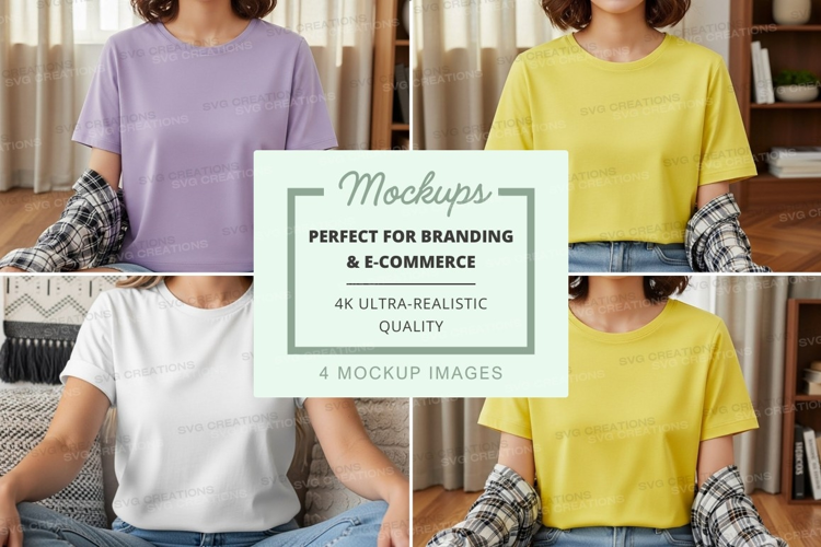 Casual t-shirt mockup