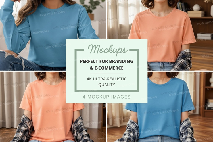 Casual t-shirt mockup