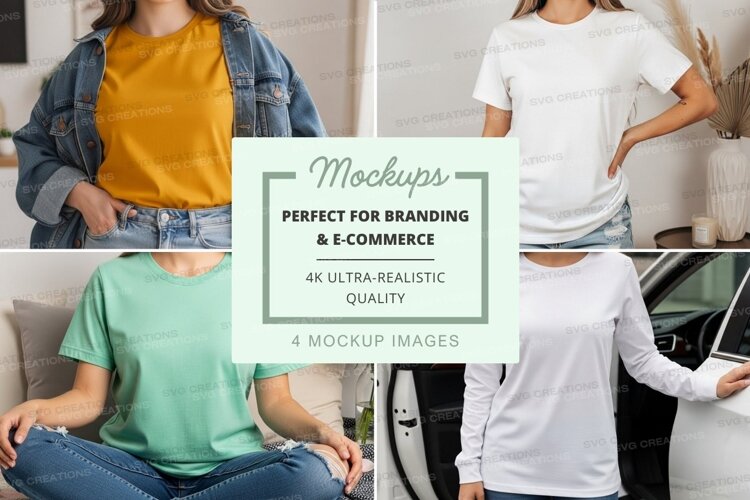 Casual t-shirt mockup example image 1