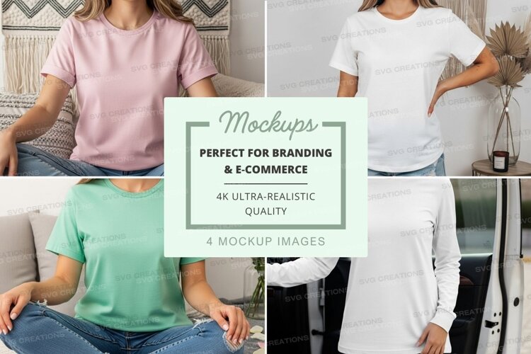 Casual t-shirt mockup example image 1