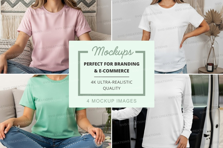 Casual t-shirt mockup
