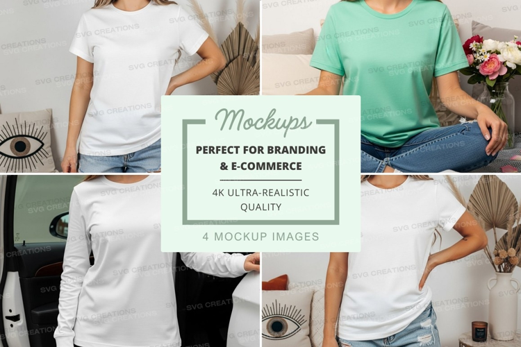 Casual t-shirt mockup