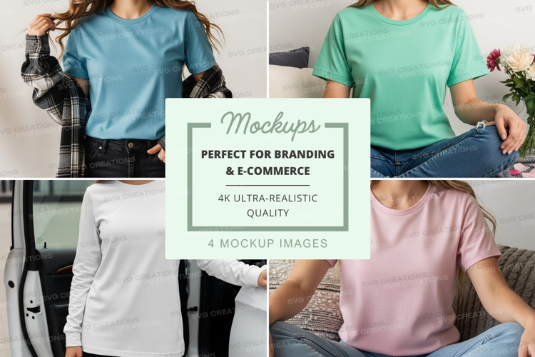 Casual t-shirt mockup