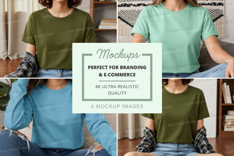 Casual t-shirt mockup
