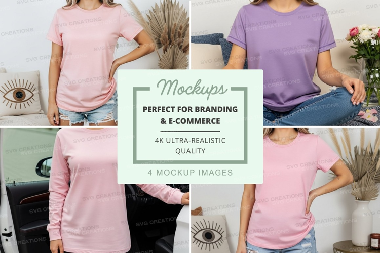 Casual t-shirts mockup