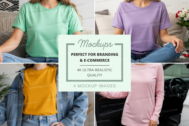 Casual t-shirt mockup