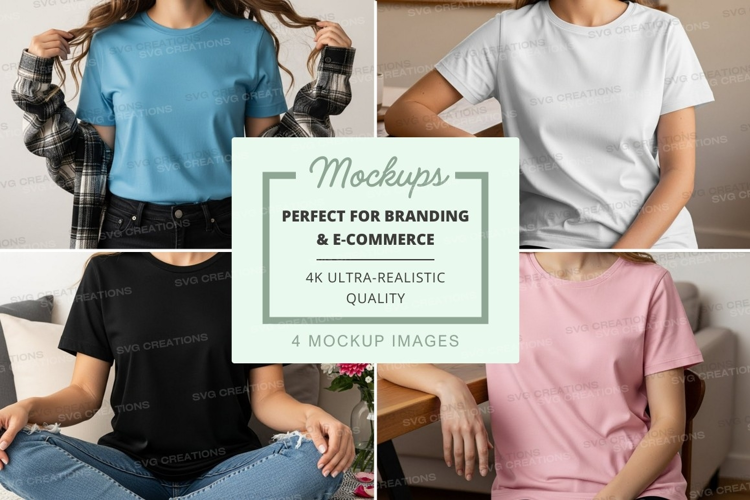 Casual t-shirts mockup