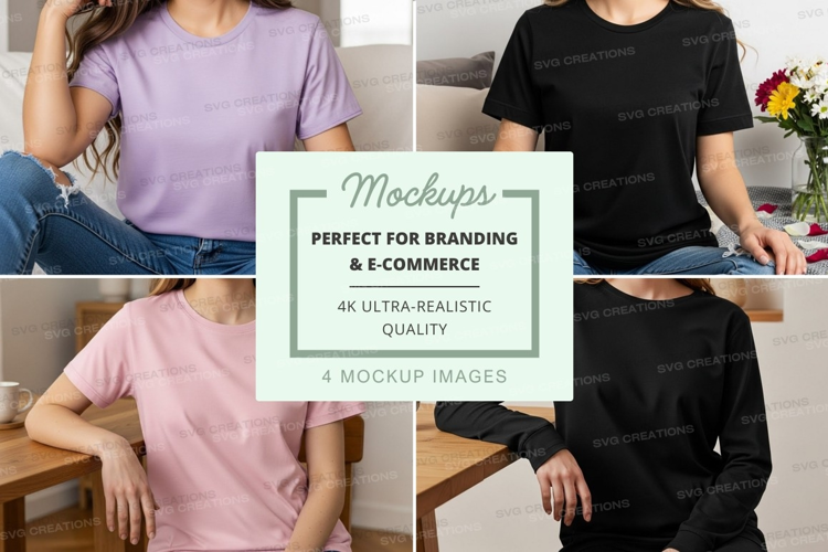 Casual t-shirts mockup