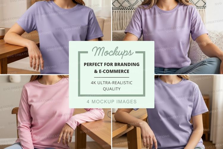 Casual t-shirt mockup