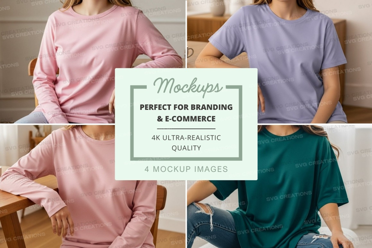 Casual t-shirts mockup