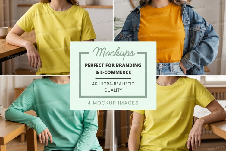 Casual t-shirt mockup