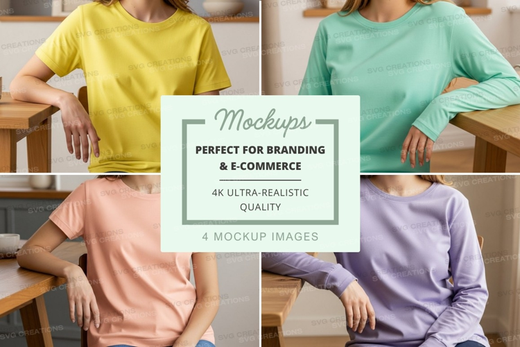 Casual t-shirts mockup