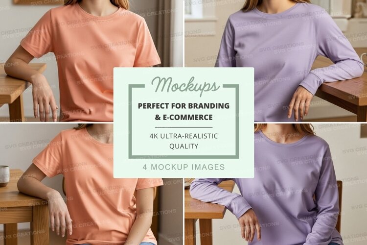 Casual t-shirt mockup example image 1
