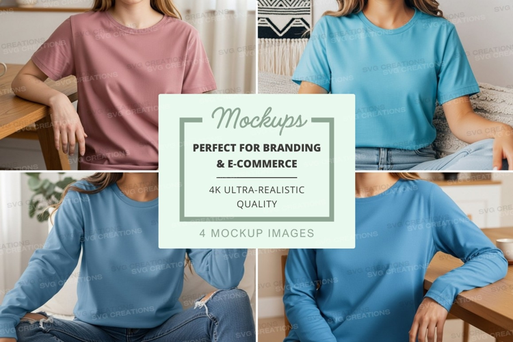 Casual t-shirts mockup