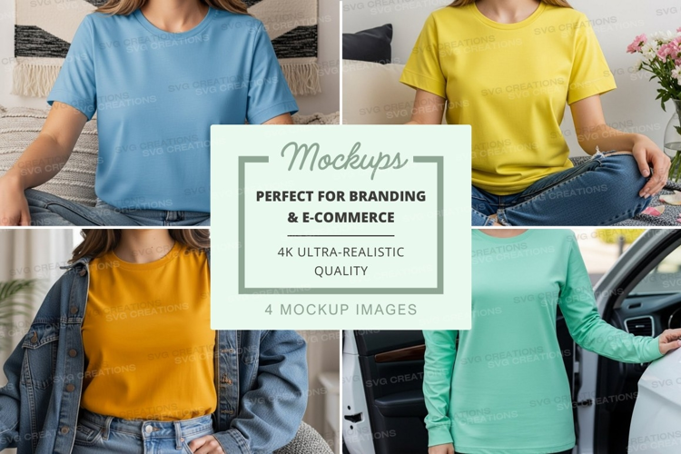 Casual t-shirt mockup
