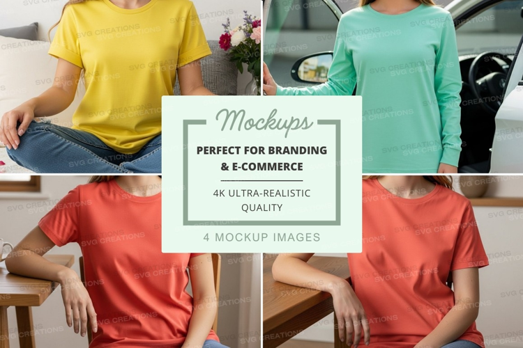 Casual t-shirt mockup