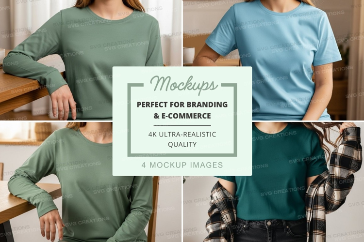 Casual t-shirt mockup