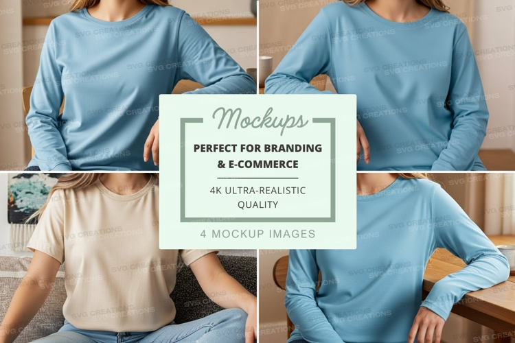 Casual t-shirt mockup