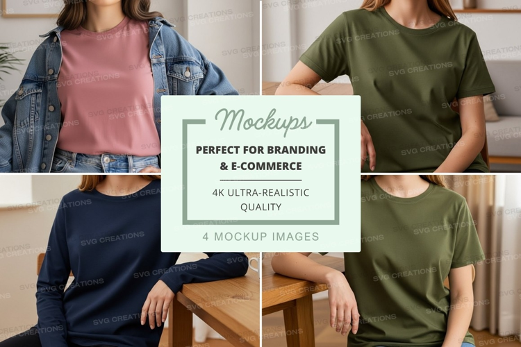Casual t-shirt mockup