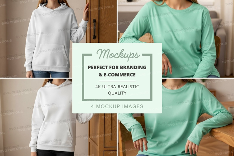 Casual hoodie mockup