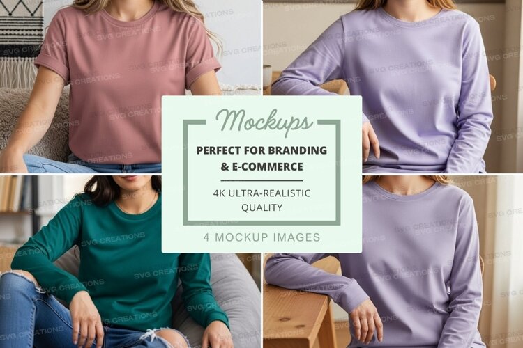 Casual t-shirt mockup example image 1