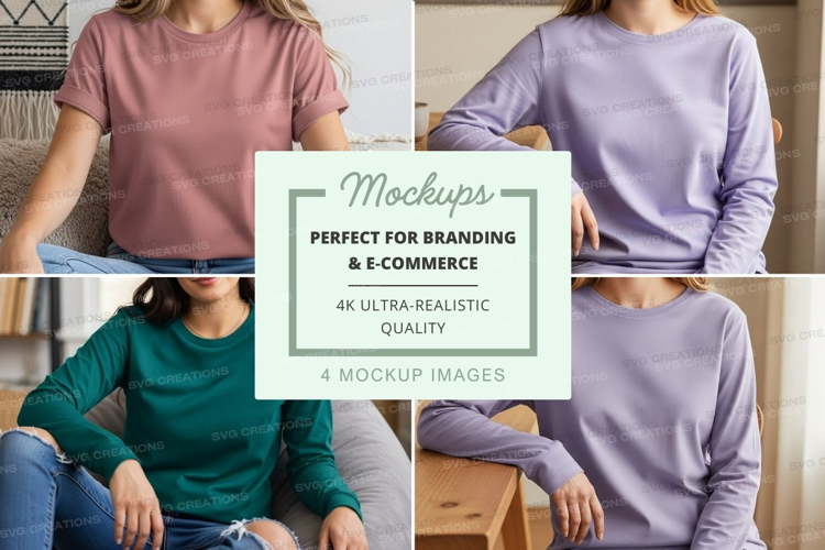 Casual t-shirt mockup