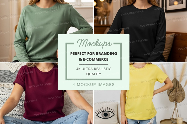 Casual t-shirts mockup