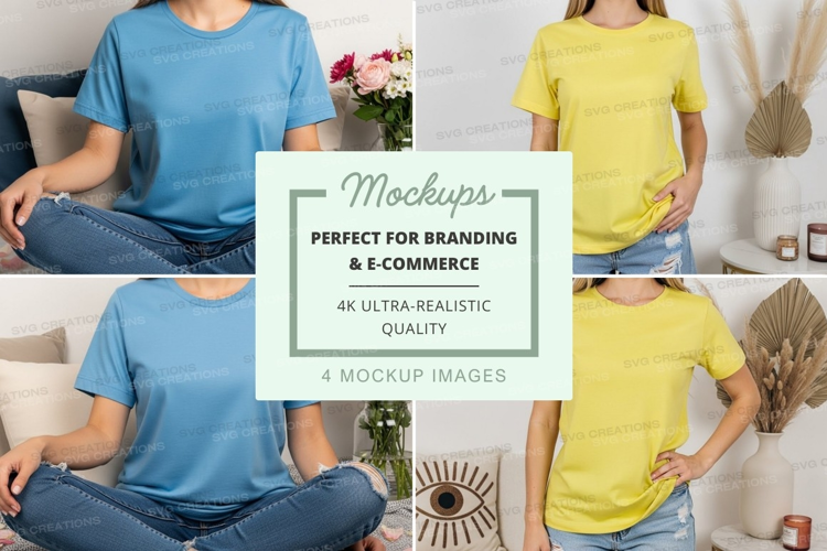 Casual t-shirt mockup