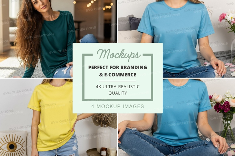 Casual t-shirts mockup