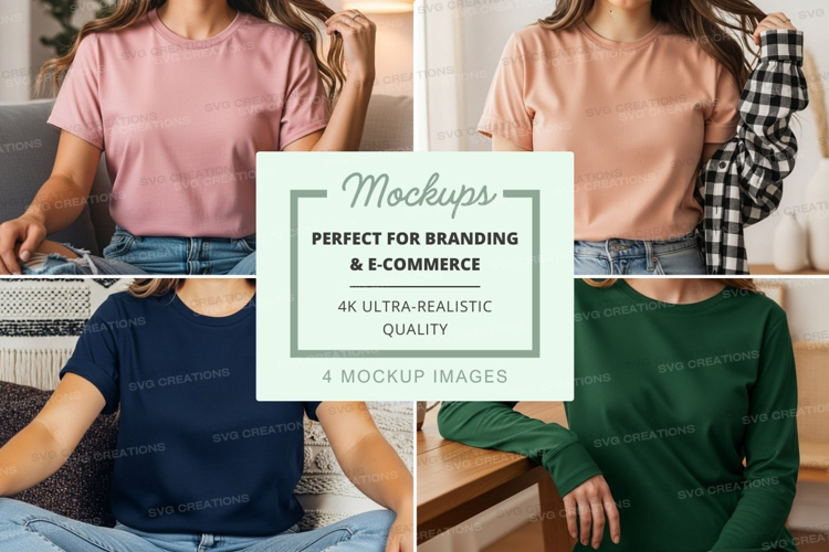 Casual t-shirts mockup