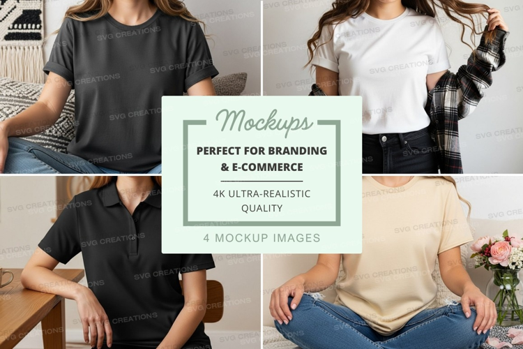Casual t-shirt mockup