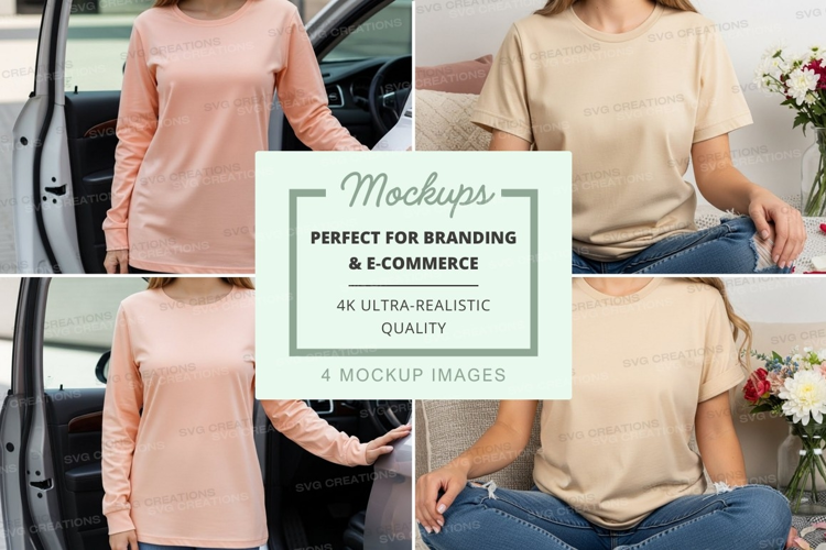 Casual t-shirt mockup