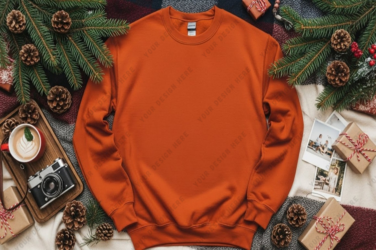 Cozy orange long sleeve t-shirt