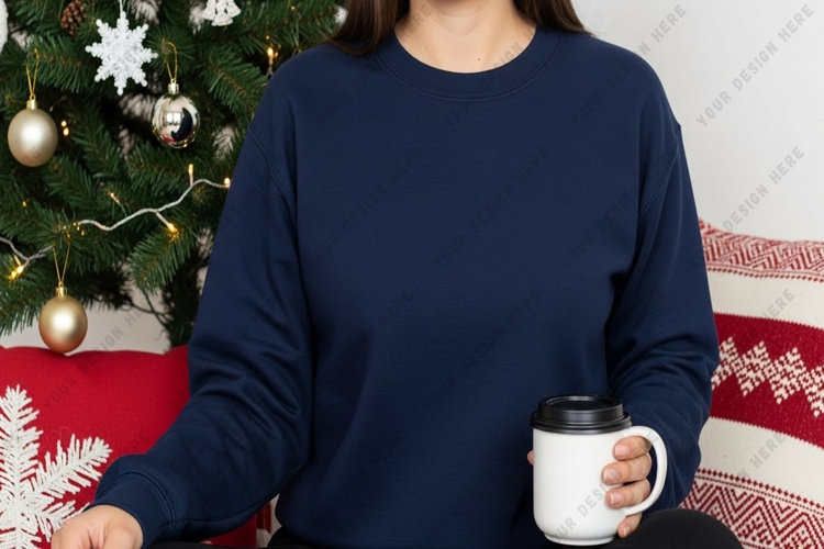 Cozy blue long sleeve t-shirt