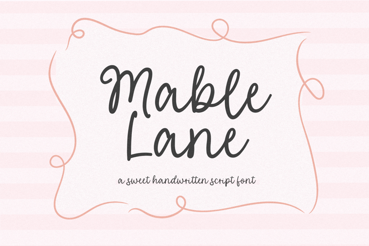 Mable Lane - Handwritten Script Font