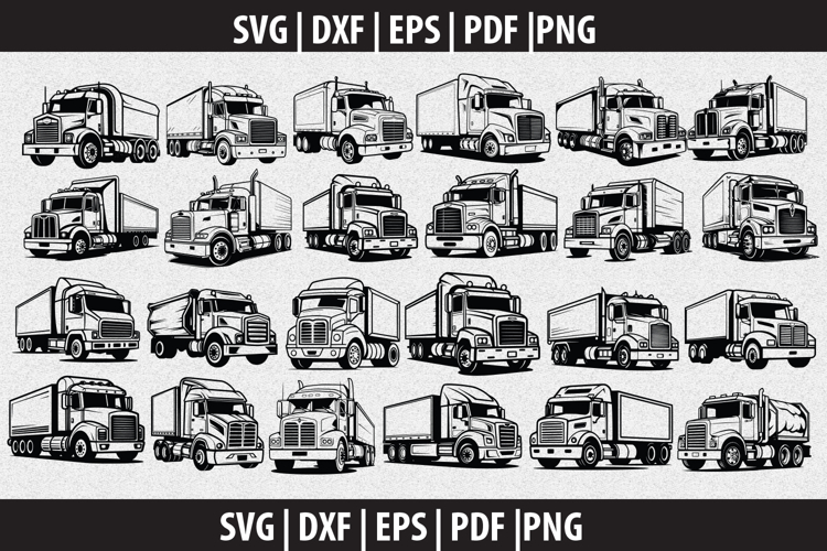 Truck Cargo vehicle SVG Silhouette design