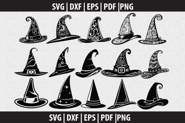 Wizard Hat SVG Silhouette design