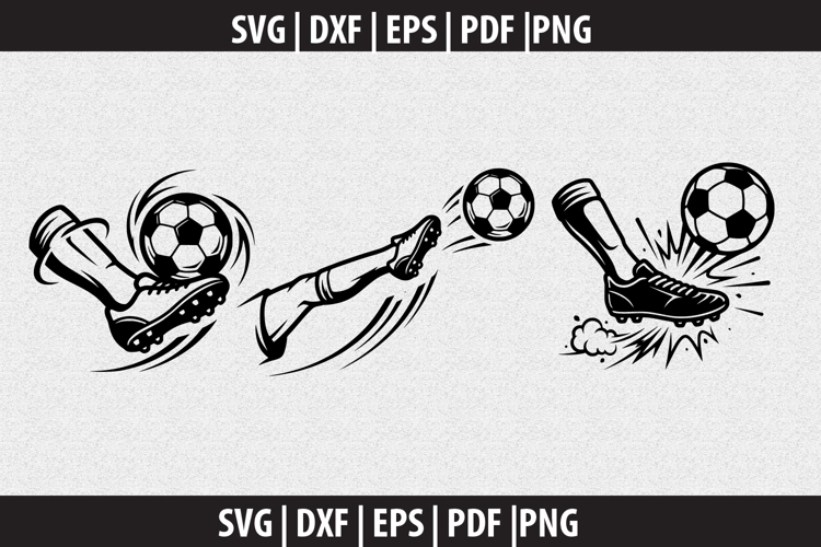 Soccer Ball Strike SVG design