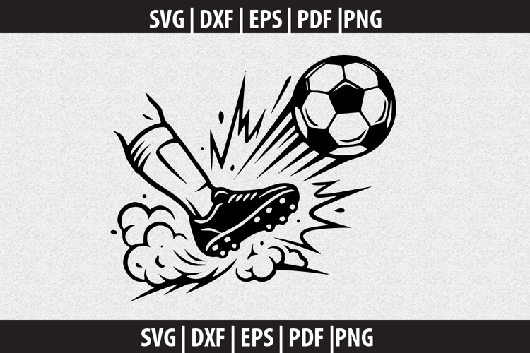 Soccer Ball Strike SVG design