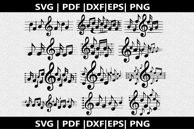 Treble clef notes SVG | Marching Band Shirt |Music Notes