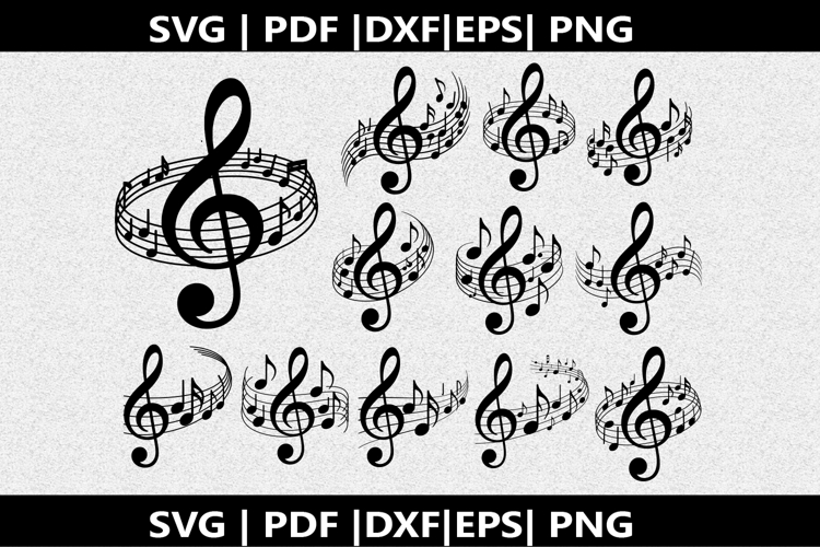 Treble clef notes SVG | Marching Band Shirt |Music Notes