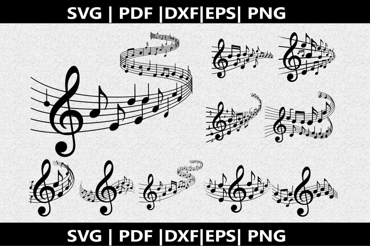 Treble clef notes SVG | Marching Band Shirt |Music Notes