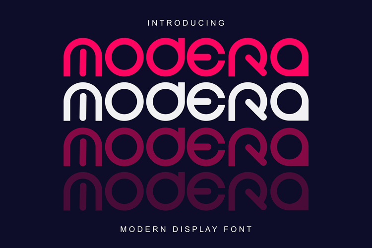 Modera - Geometric Modern Font