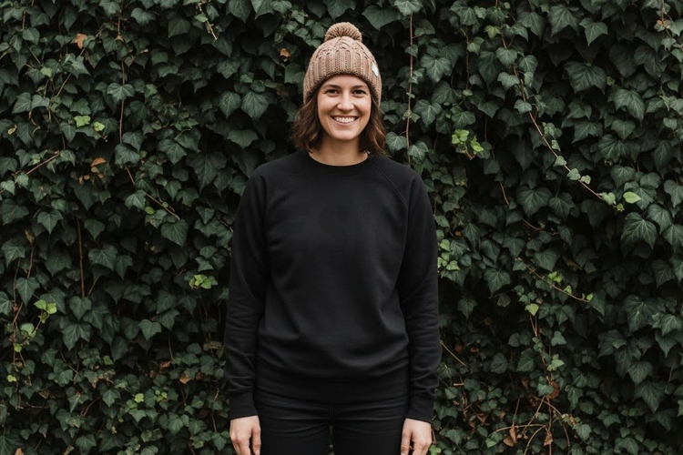 Black t-shirt mockup design