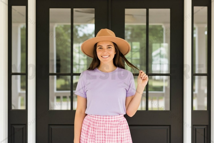 Casual summer t-shirt mockup design